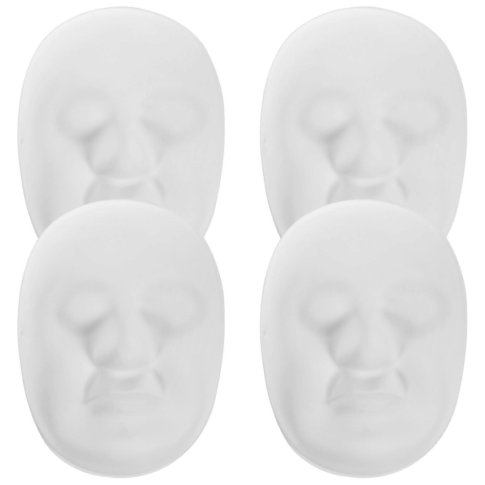 Carnival Masks Women Peking Masks Matte White Face Shape Costumes Party Use