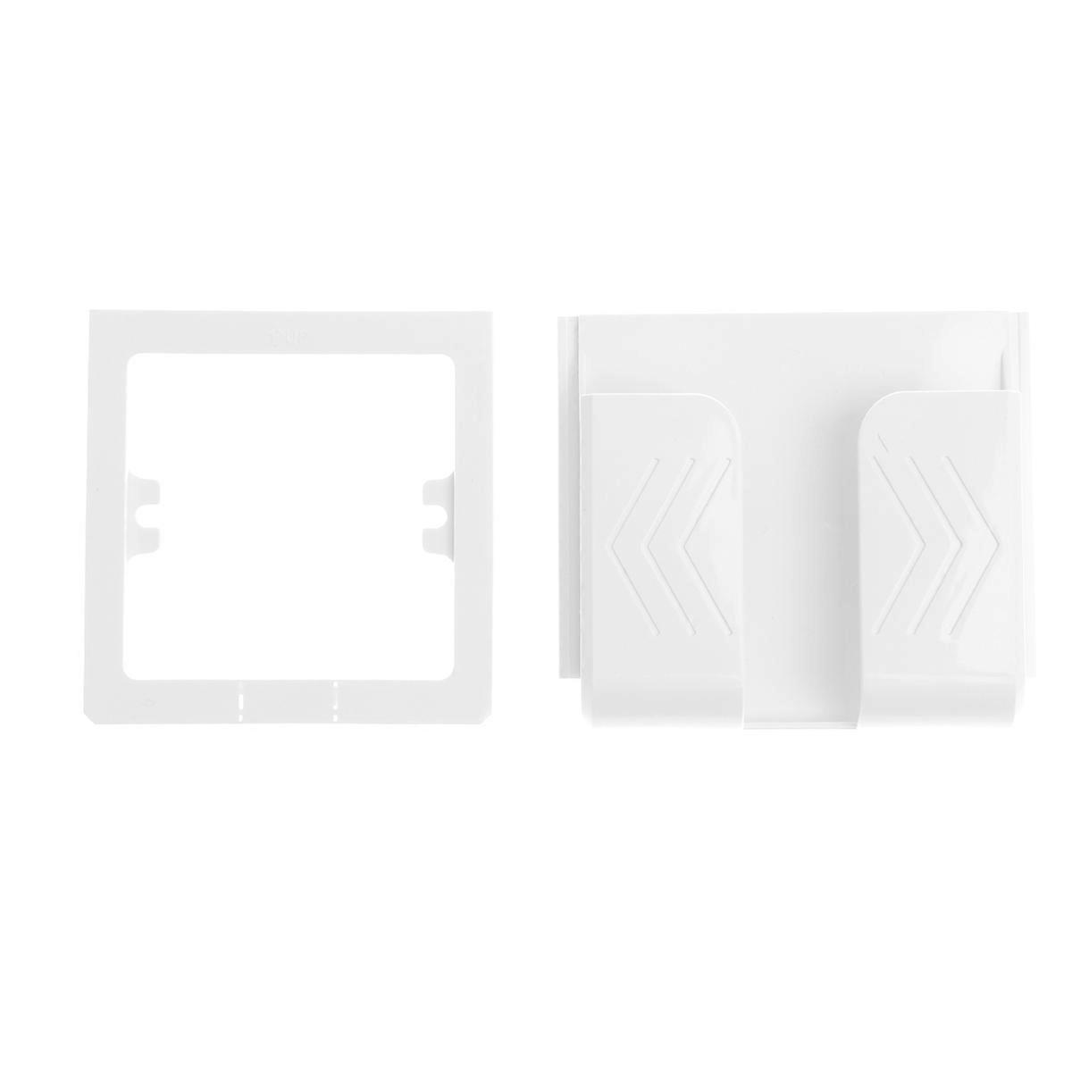 Phone Wall Mount Holder Multifunctional Wall Bracket Usb Wall Outlet Wall Socket Mobile Phone Charging Bracket Simple Design 1Pack