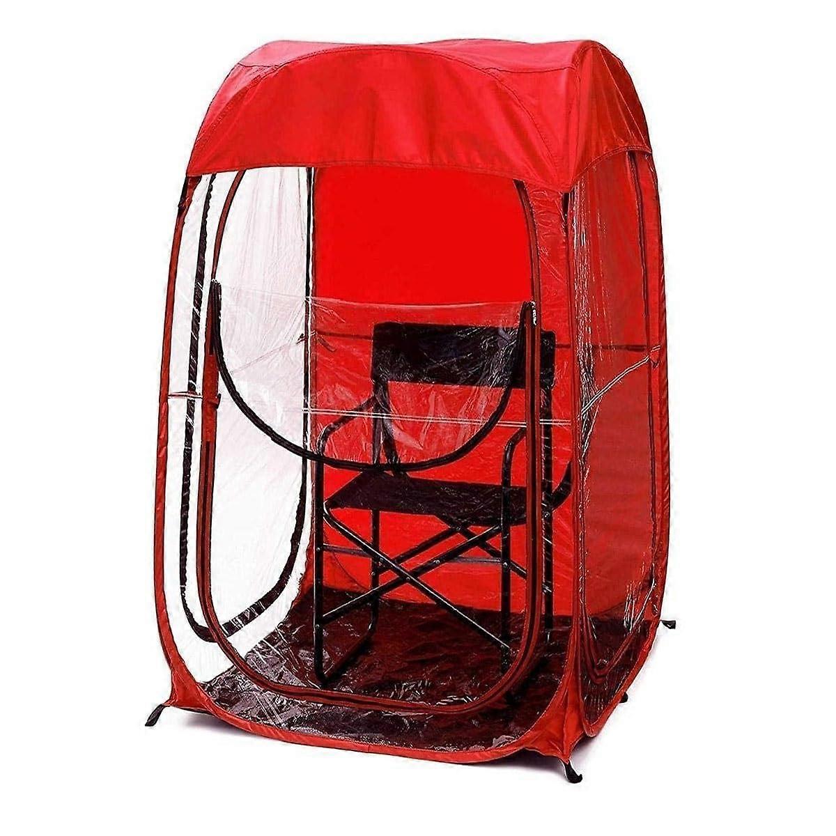 Sports Pod Sports Tents, Extremely Water, Wind and Weather Resistant Pop Up Tent, Lightweight Pop Up Pod (Color: Red)