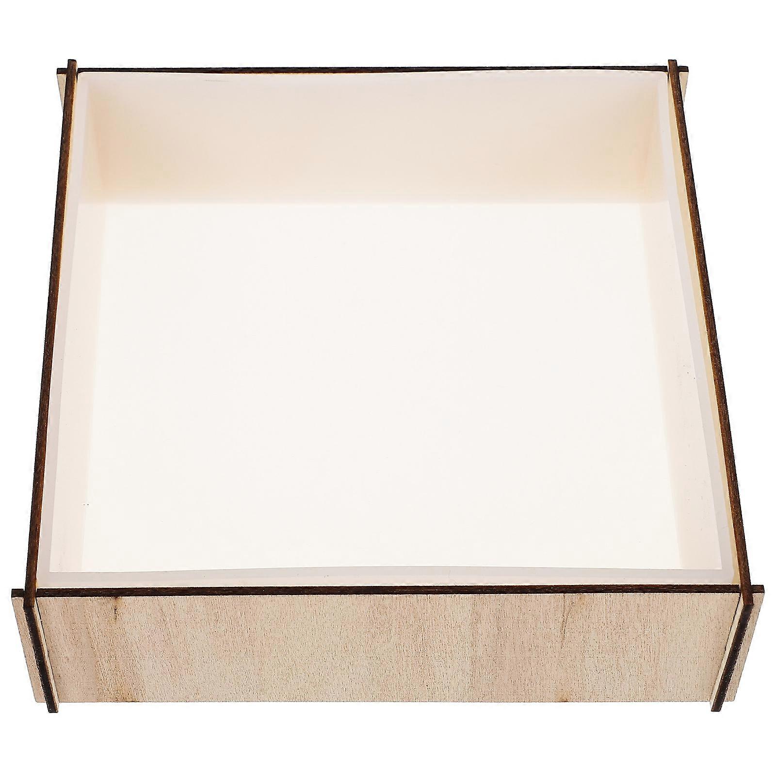 Square Silicone Mold Bookshelf Baffle Making Mold for DIY 1Set