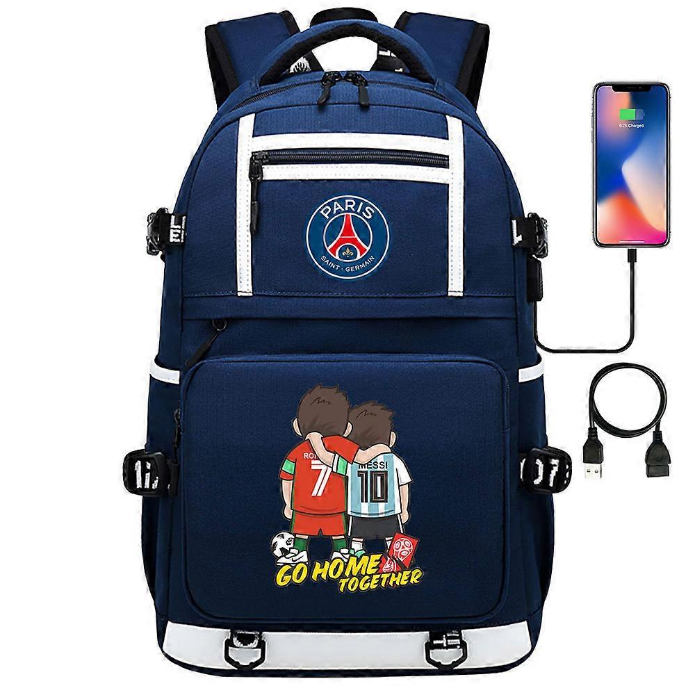 Messi Barcelona Printed Backpack Travel Bag Student Schoolbag Waterproof Computer(1)