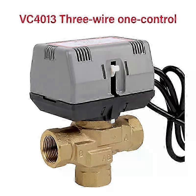 Honeywell Motorized Two-Way Valve Three-Way Valve Brass VC4013 Fan Coil Electric Valve AC220V-Yvan