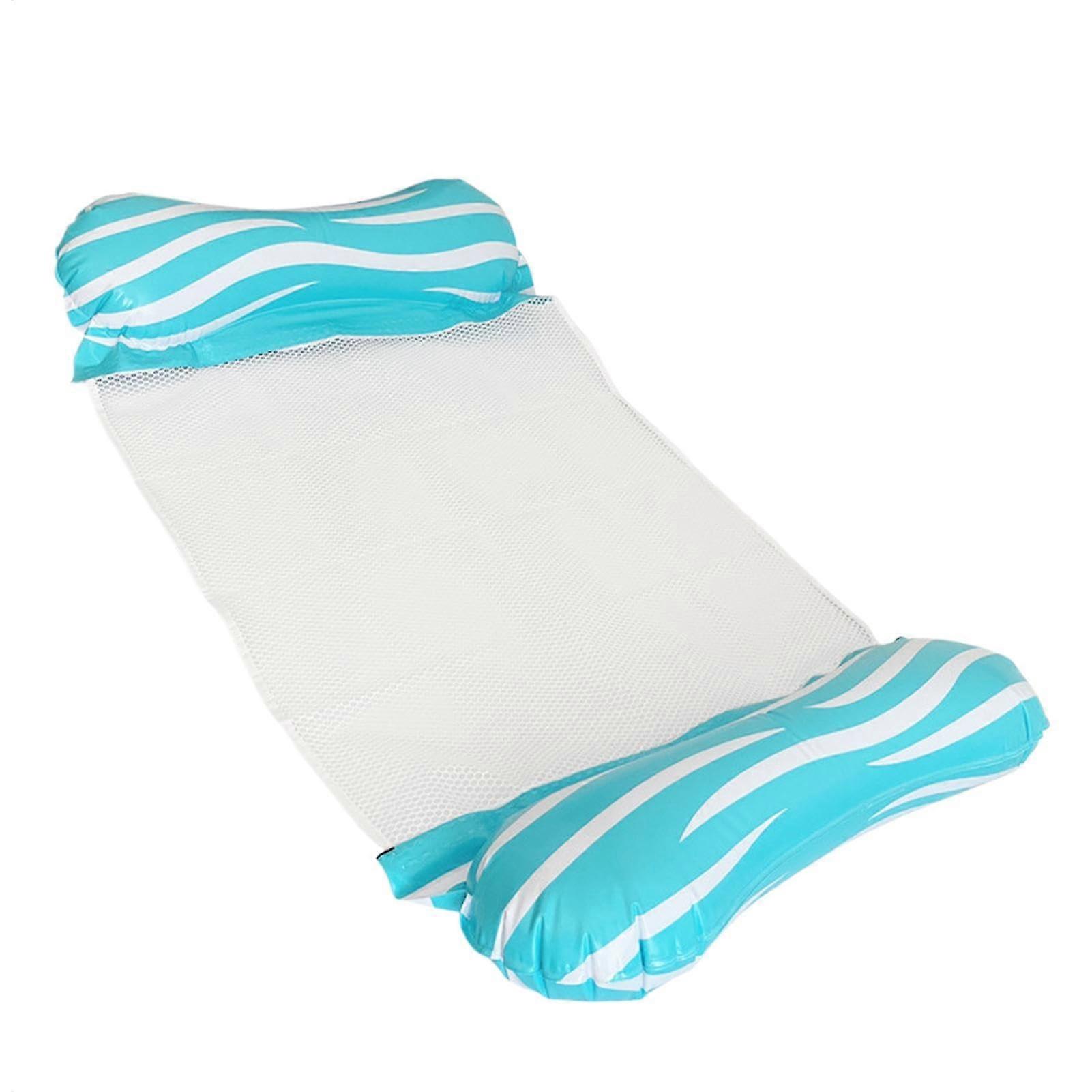 Water Hammock, Compact Inflatable Float, Comfortable Deck Chair, Easy Storage, Blue