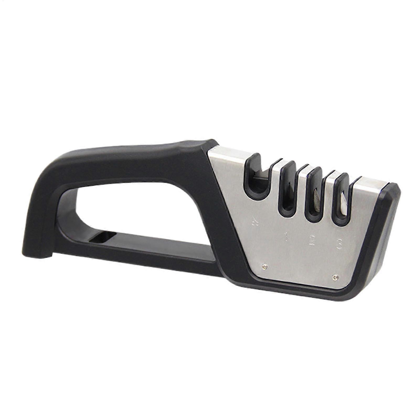 Scissors Sharpener, Manual Tool With Protective Cover, Safe Sharpening Stone, Kitchen Tools