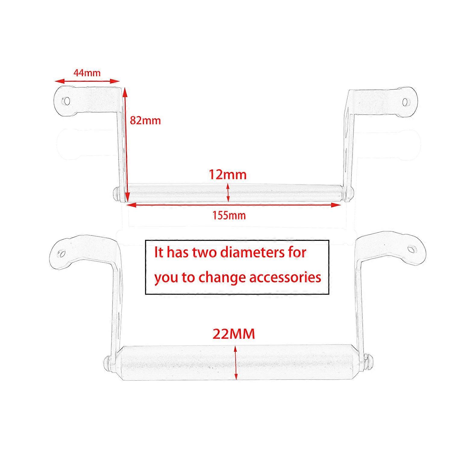 12MM/22MM Navigation Mounting Adapter Bracket Fitment for Multistrada Enduro 1200S 950 1200 2015-2017