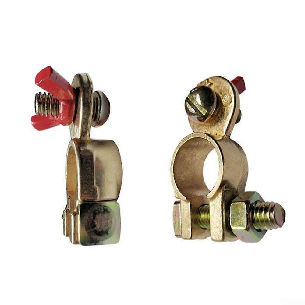 Easy installation battery terminals, suitable for 12V and 24V batteries, safe wiring design.