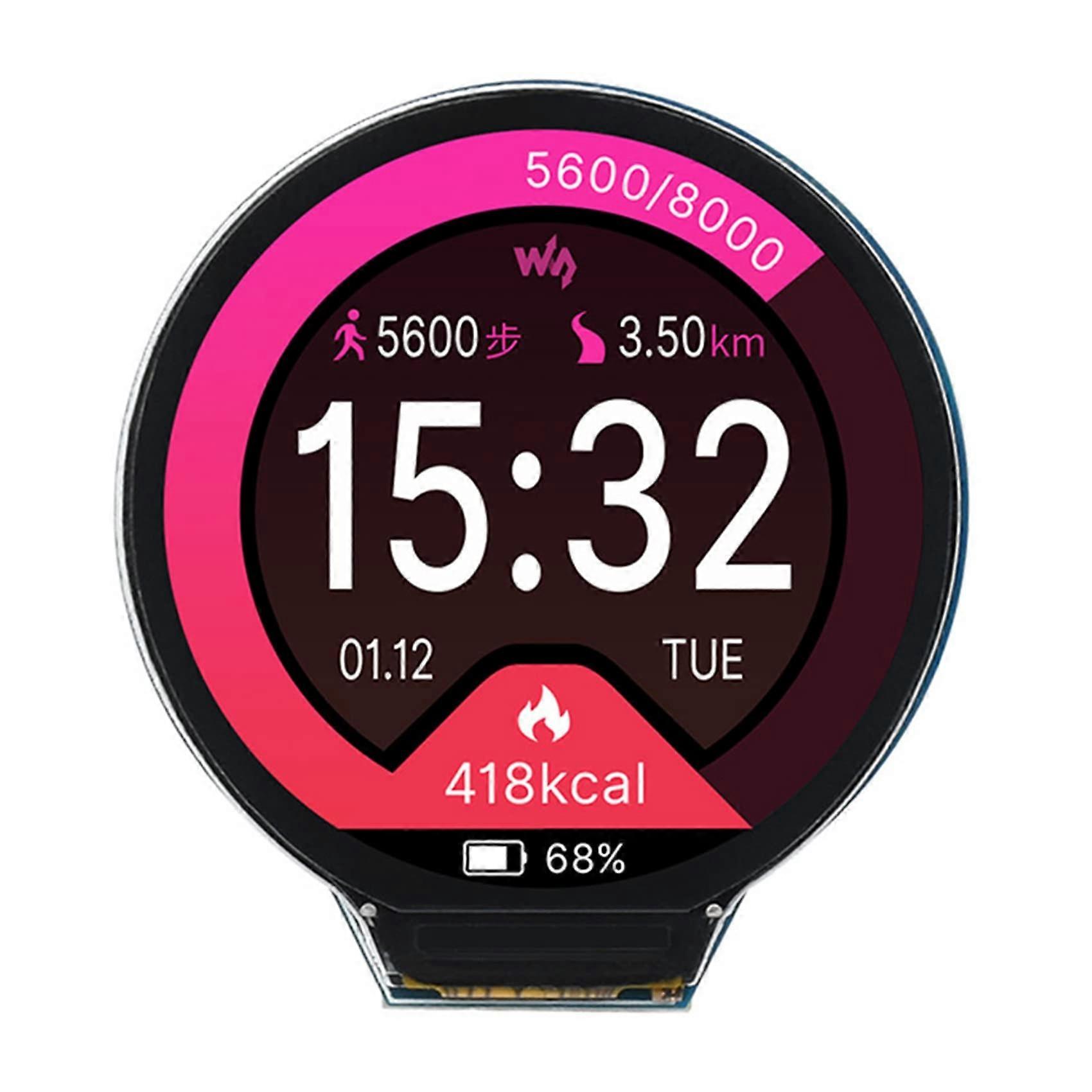 For the RP2040 development board, 1.28inch screen display, round/LCD/gyroscope sensors, accelerometer.