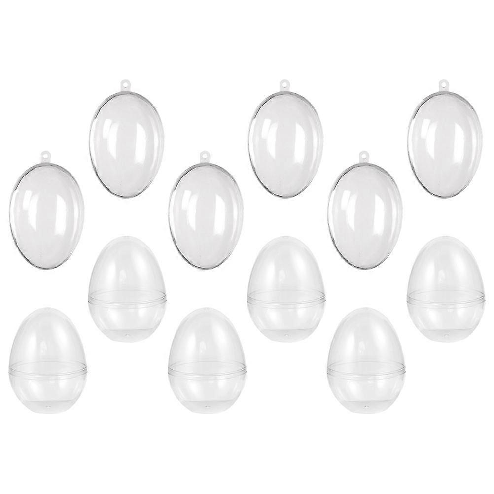 Easter Egg Container present Packaging Boxes Sturdy Durable Plastic 7.7X5.1X5.1CM 12Pcs