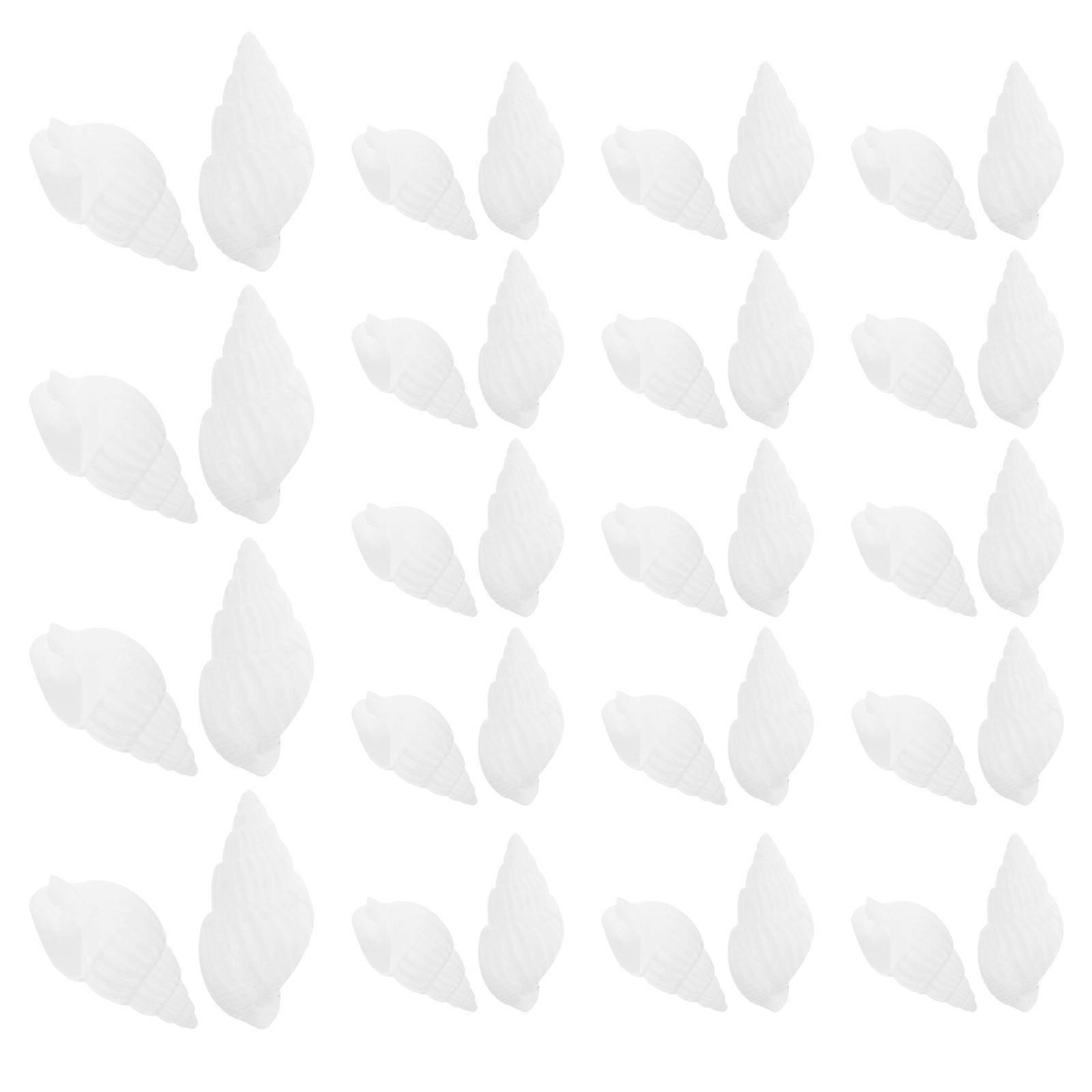 Mini White Sea Shells Bulk Pack – 100pcs Smooth Conches for Wedding Decor, DIY Crafts, Aquarium & Vase Fillers, Accents