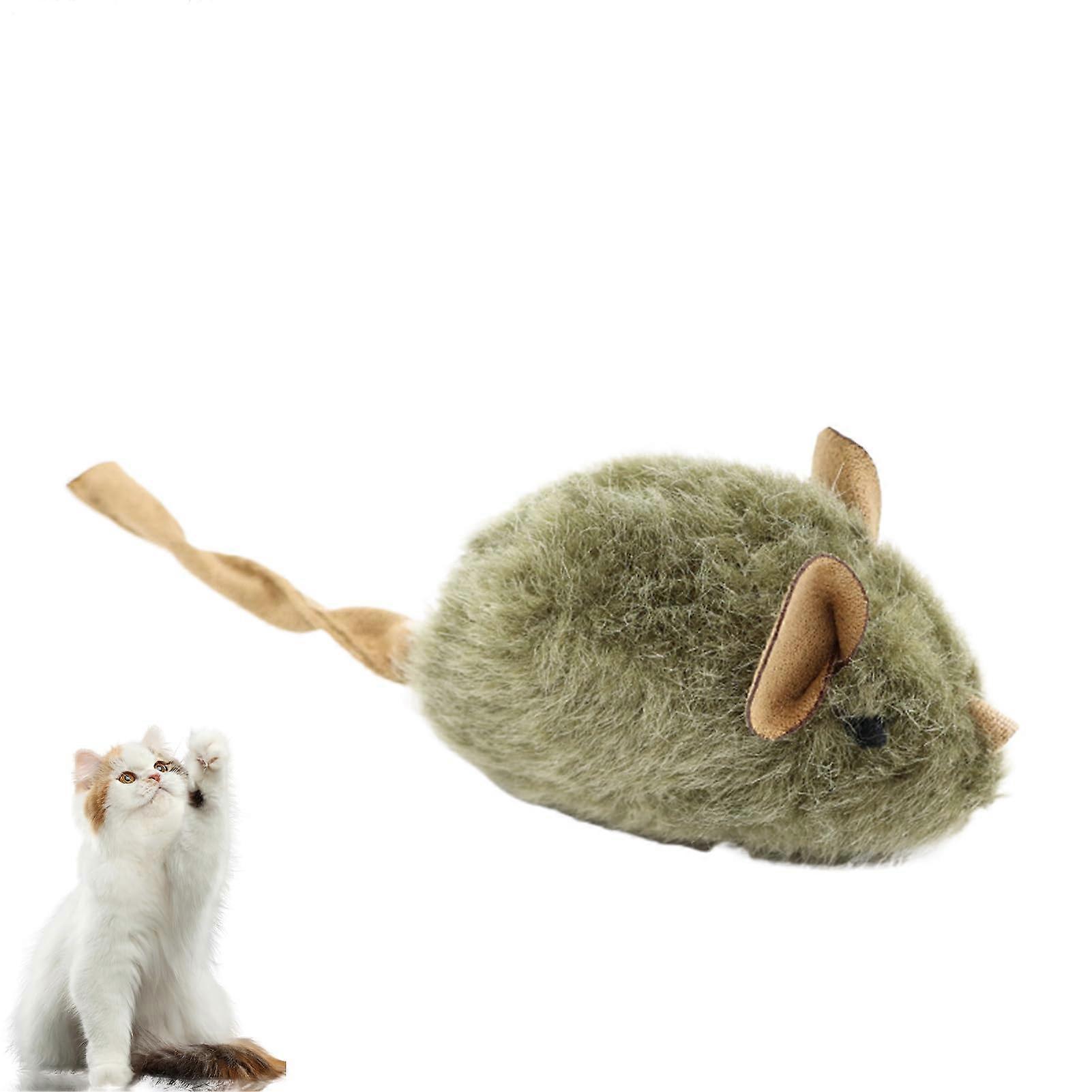 Mice Cat Toy, Mouse Toy for Cats, SelfPlay Kitten Toy, Plush Interactive Games, Mice, Realistic Furry Kitten Squeaky for Indoor Cats, Pets