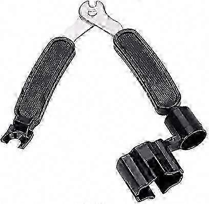 3-in-1 Guitar String Winder Cutter & Bridge Pin Puller for Sound Console - Black