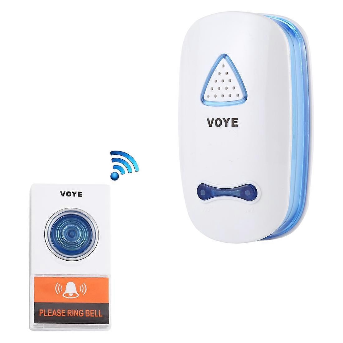 Home Music Remote Control Wireless Doorbell - White