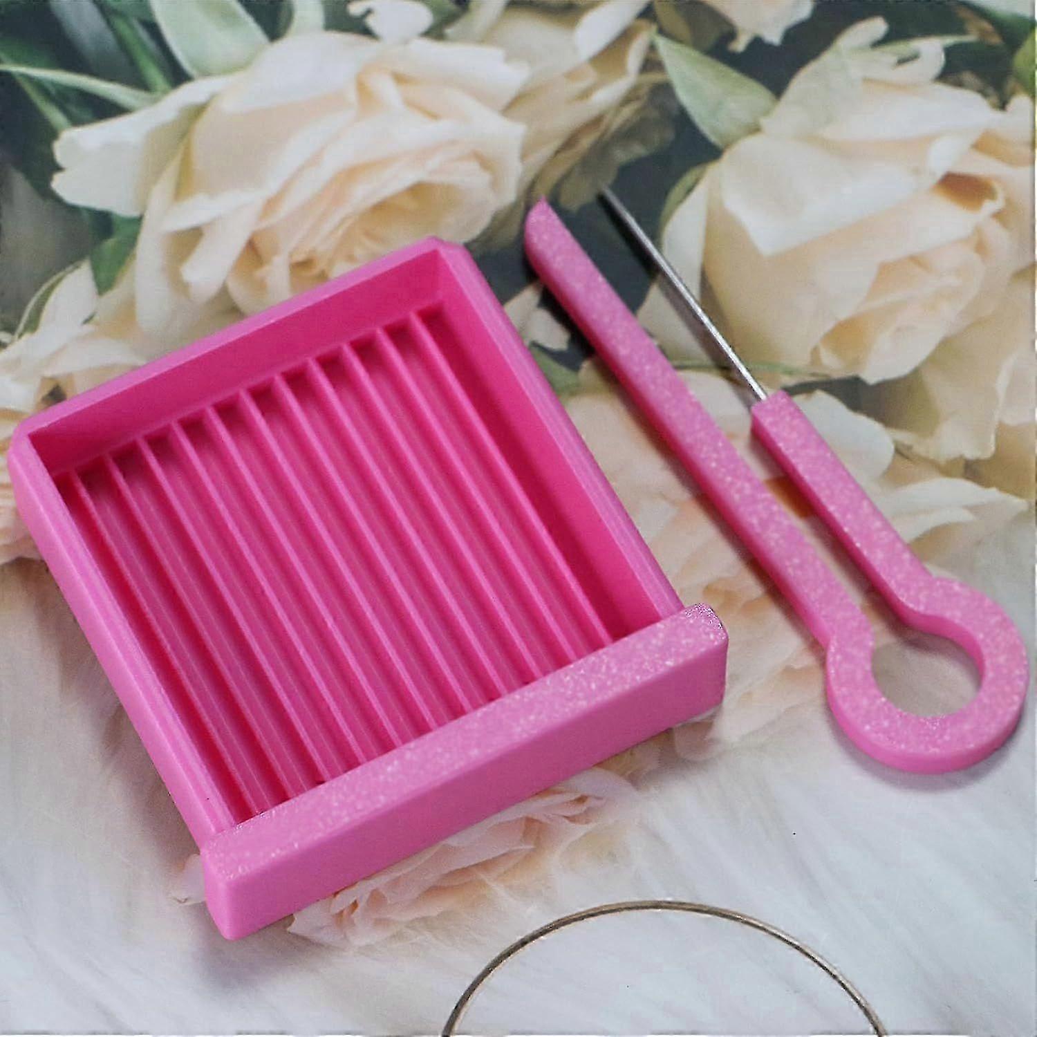 Fuse Bead Single Needle Tweezer & Aligner Tray Set, Fuse Bead Sorting Tray 9 cm