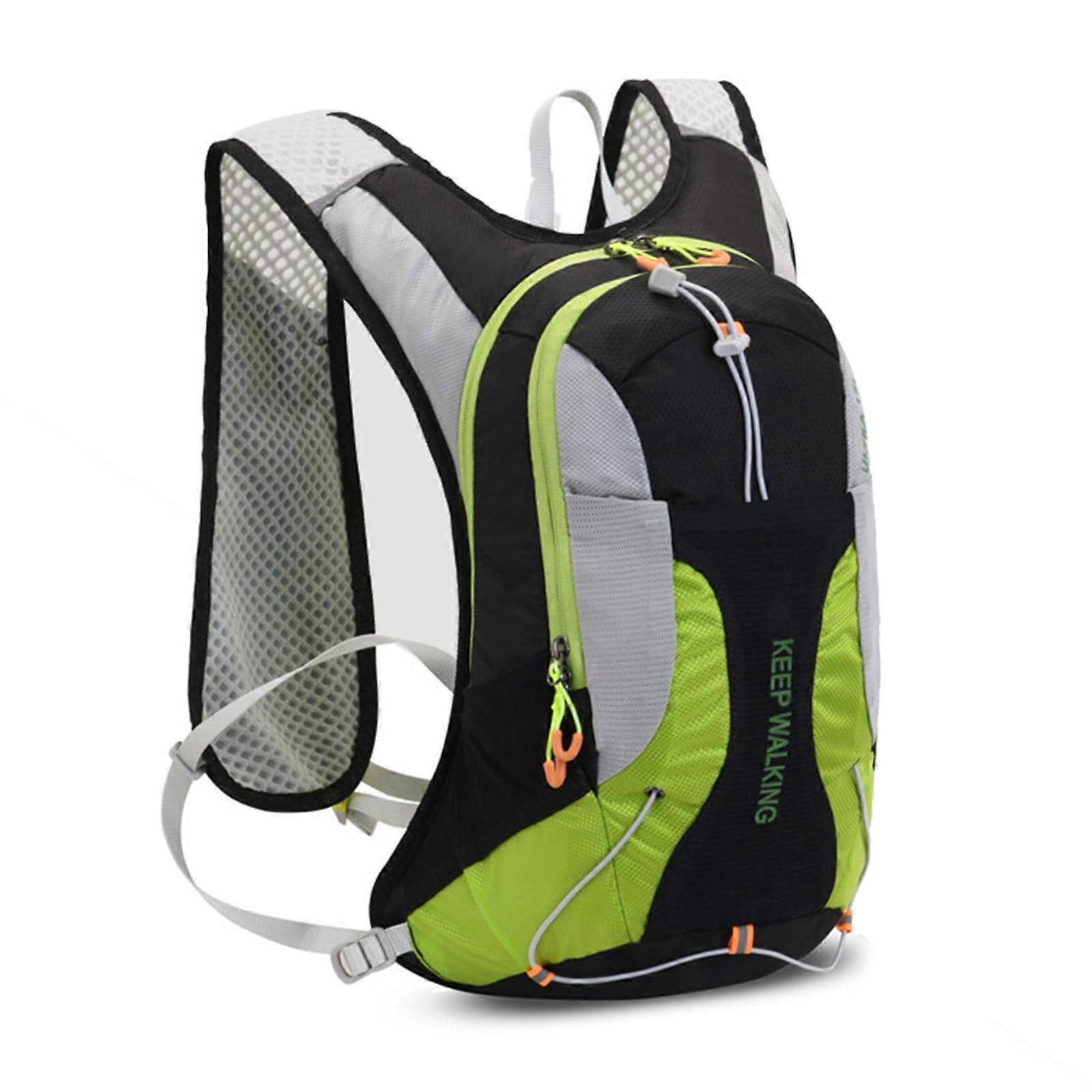Rucksack with Large Capacity Reflective Running Hydration Vest for Daily Use - Black Color
