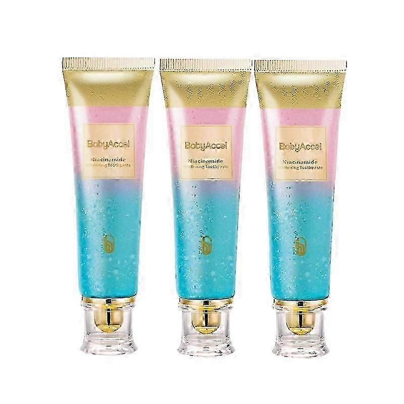 1-3x Bodyaccel Niacinamide Whitening Toothpaste Bodyaccel Toothpaste Niacinamide Teeth Whitening
