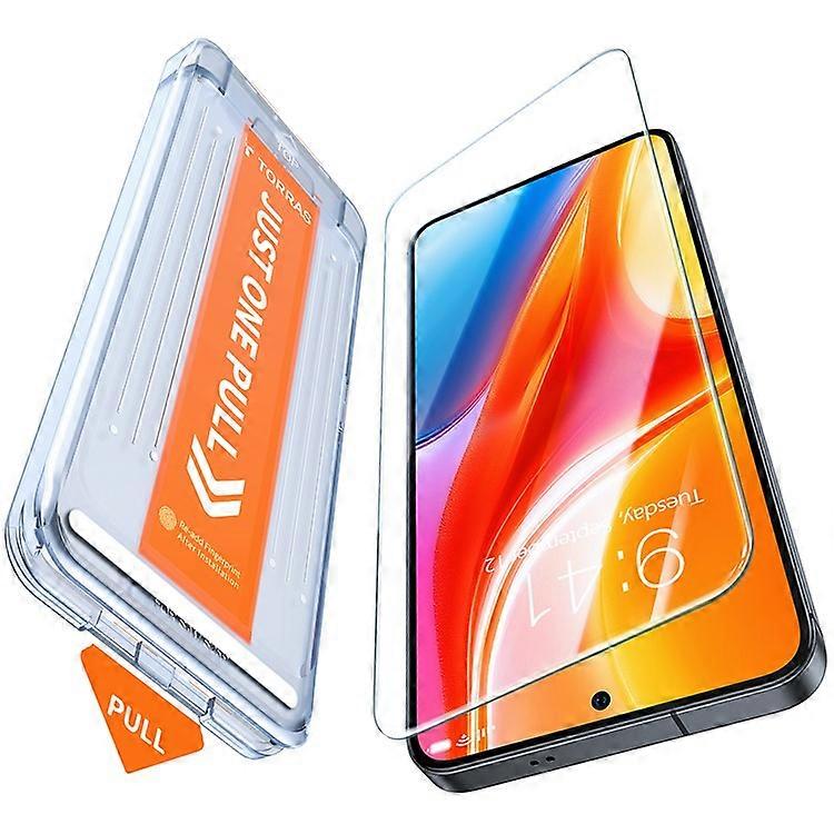 TORRAS Glassgo Compatible For Samsung Galaxy S25+ Screen Protector Tempered Glass HD Film with Automatic Dust Removal Tool