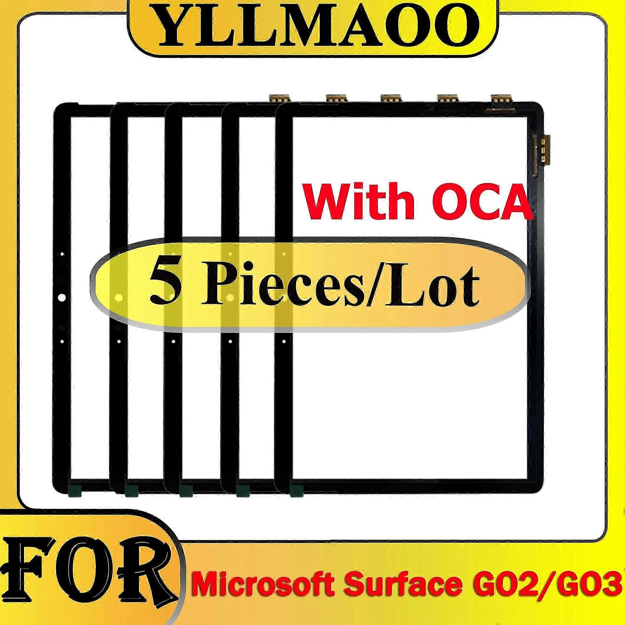 3/5/10 PCS Screen With Glue OCA For Compatible Microsoft Surface GO 2 1901 GO3 1926 1927 Touch Screen Repair Parts