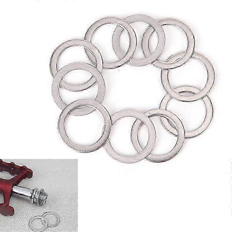10-Pack RVS Fiets Pedaal Crank Spacers/Ringen