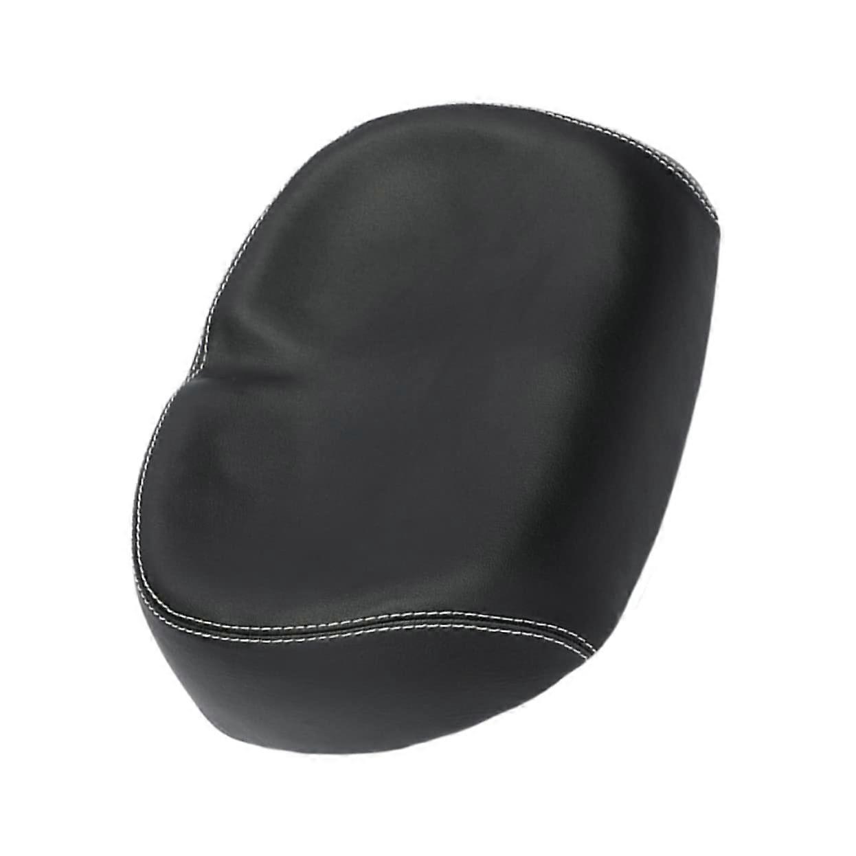 Noseless Bicycle Saddle  Waterproof Comfortable Seat for Relaxed Riding without Pressure Points, Black