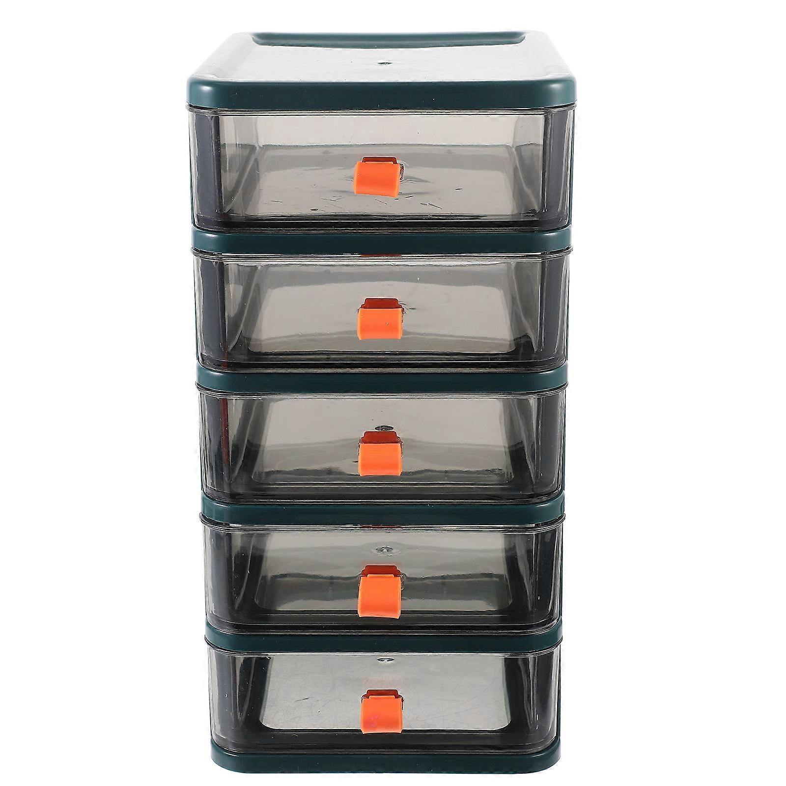 Multi Drawer Storage Box Desk Organizer for Cosmetics and Stationery, Space Saving Design for Home and Office Use