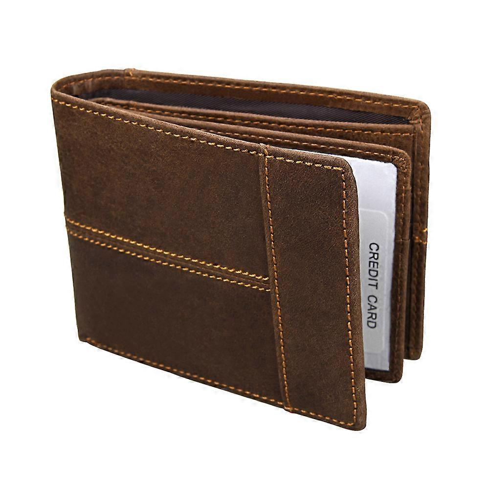 Men's Wallet Bifold Holds Coins Bills Keys Receipts Compact Outings 1Pack