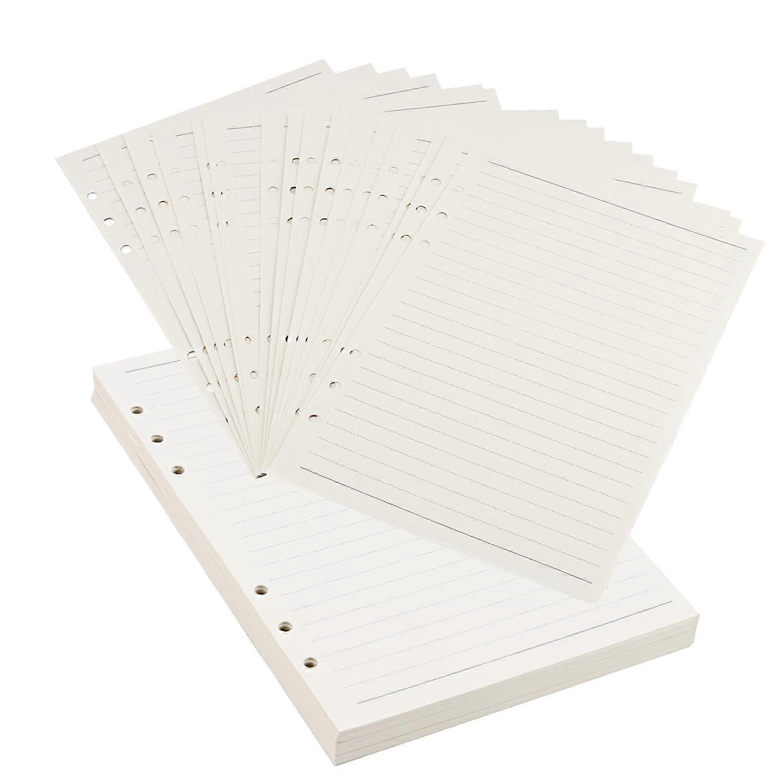 A5 Refillable Paper Lined, 450 Sheets Planner Inserts, 6 Holes Refill Paper, Lined Refill Paper for Notebook, Ring Binder