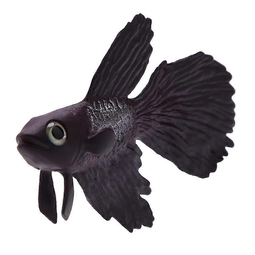 Artificial Silicone Small Fish, Aquarium Fish Bowls Simulation, Lifelike Fish with Sucker (No. 2 Brown Betta)