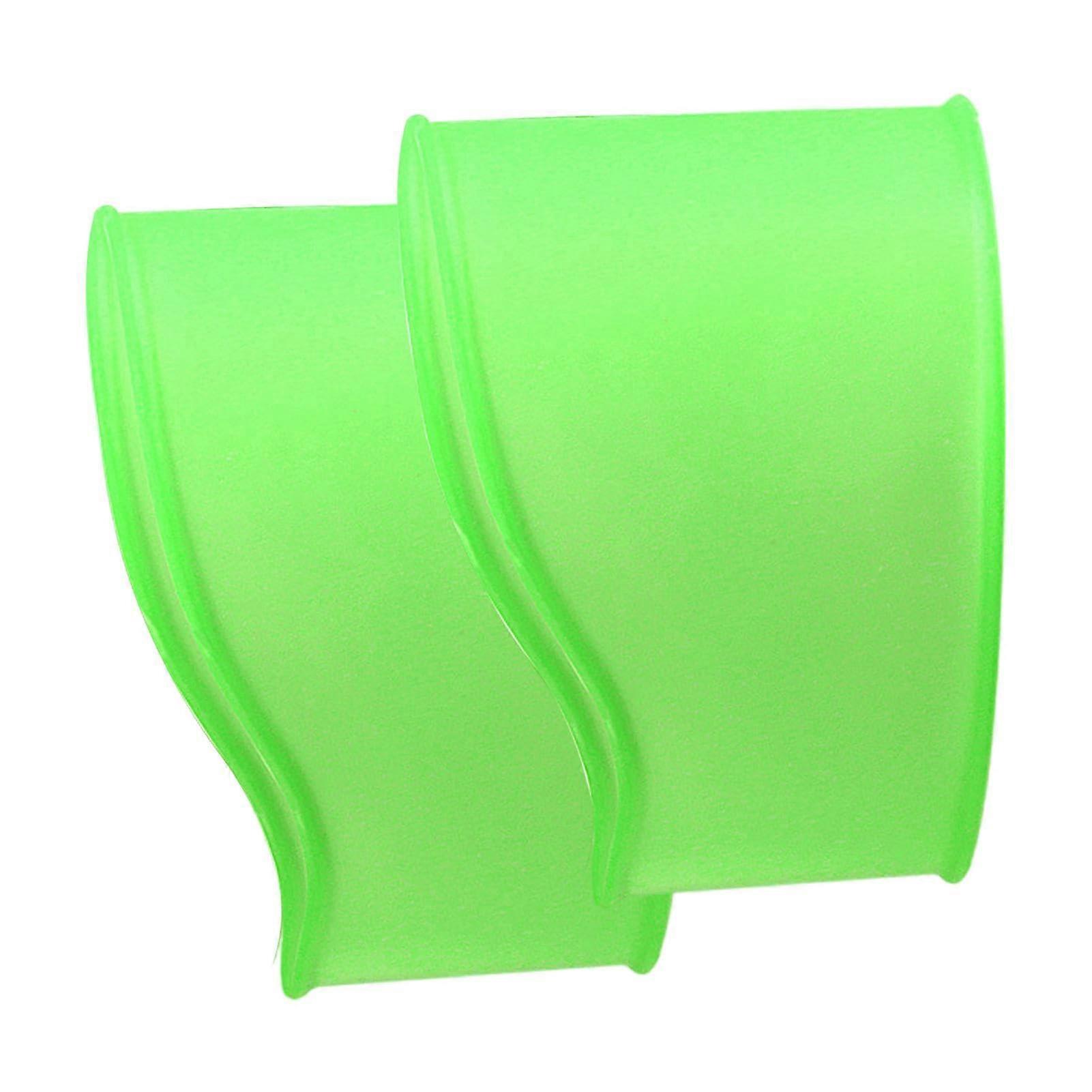 Football Lace Bands, 2 x Silicone Shoelaces Football Boot Strap for Teenagers and Adults Green