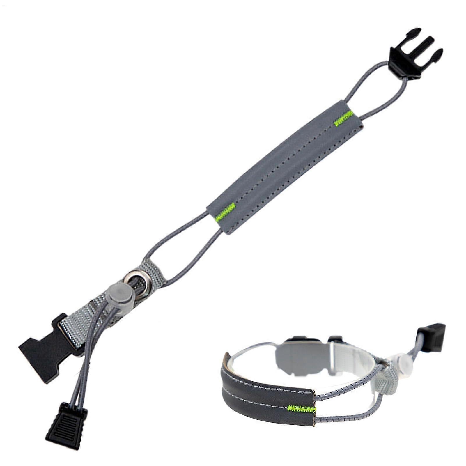 Reflective belt, reflective strips, adjustable elastic leg straps, visibility ankle bands, gray.