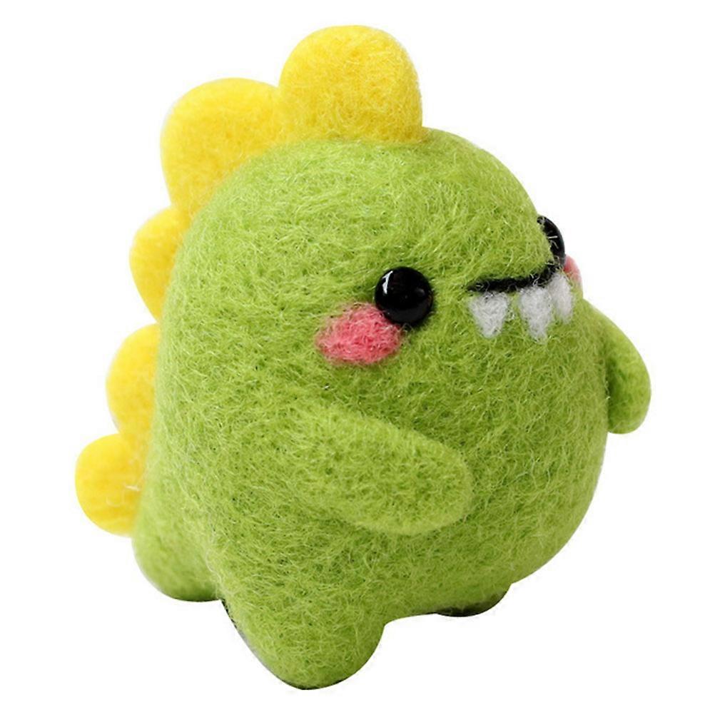 Felting Kits For Beginners Diy Needle Felt Kit Diy Craft Dinosaur Shape 13.5X9cm Wool Felt 1 Set
