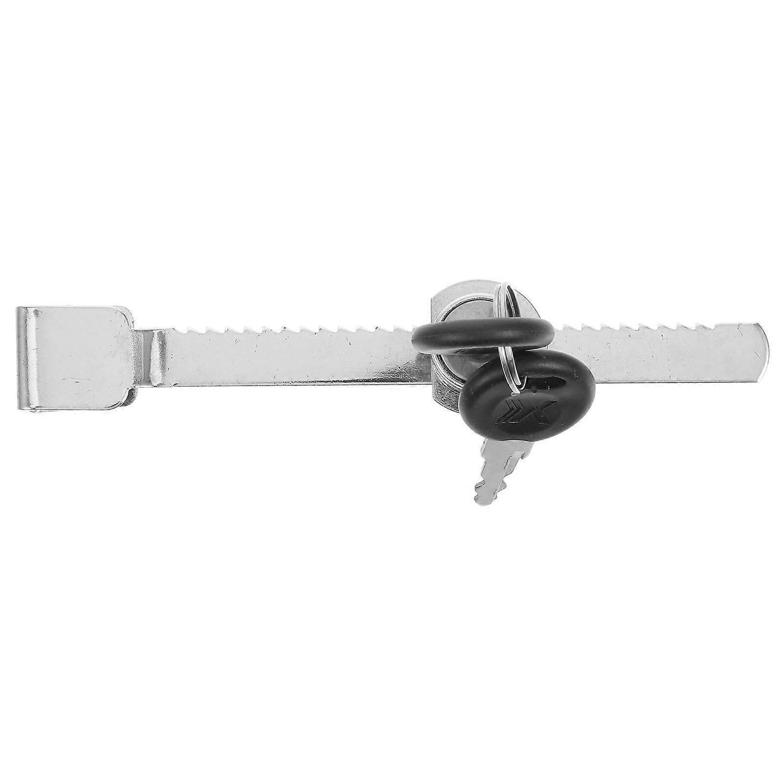Sliding Glass Door Lock Set for Display Cases, Secure Ice Freezer Lock for Supermarkets & Restaurants, Durable Theft Resistant Design for Cold Drink