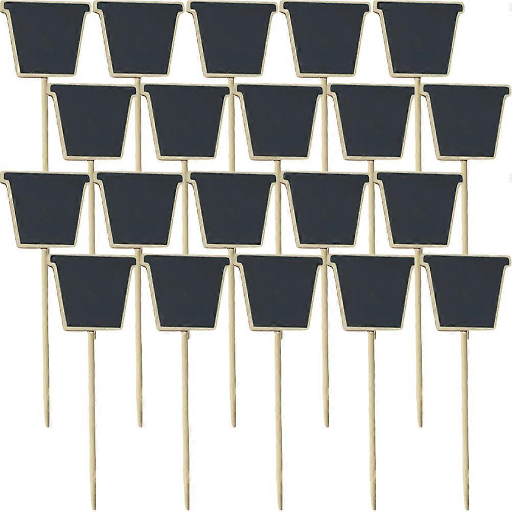 Mini Chalkboard Signs with Stand for Party Buffet Food Labels Decorative Wood Assorted Color