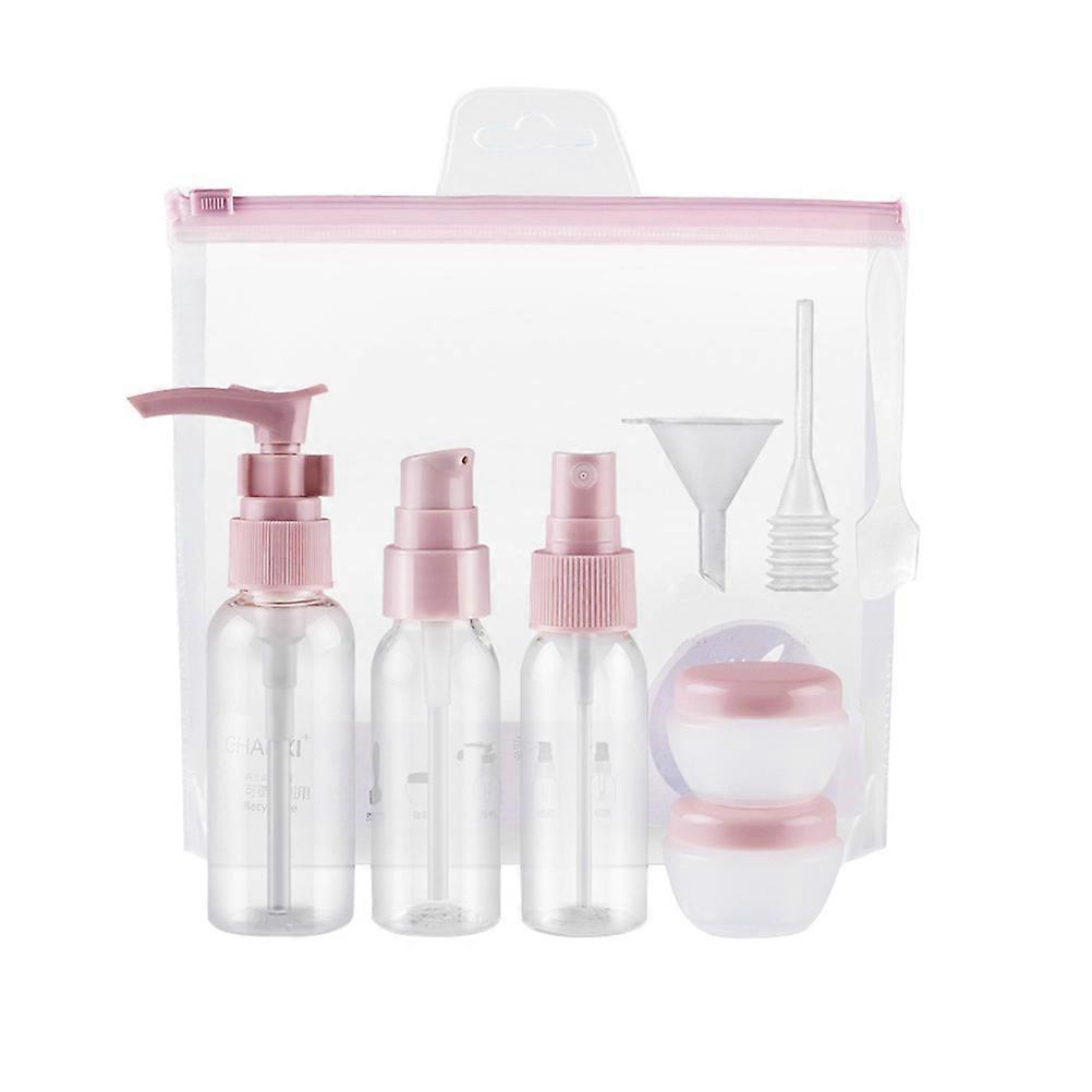 Travel Container Storage Bottle Travel Size Toiletries Women Pink 6.04X3.3cm Leak-Proof 1 Set