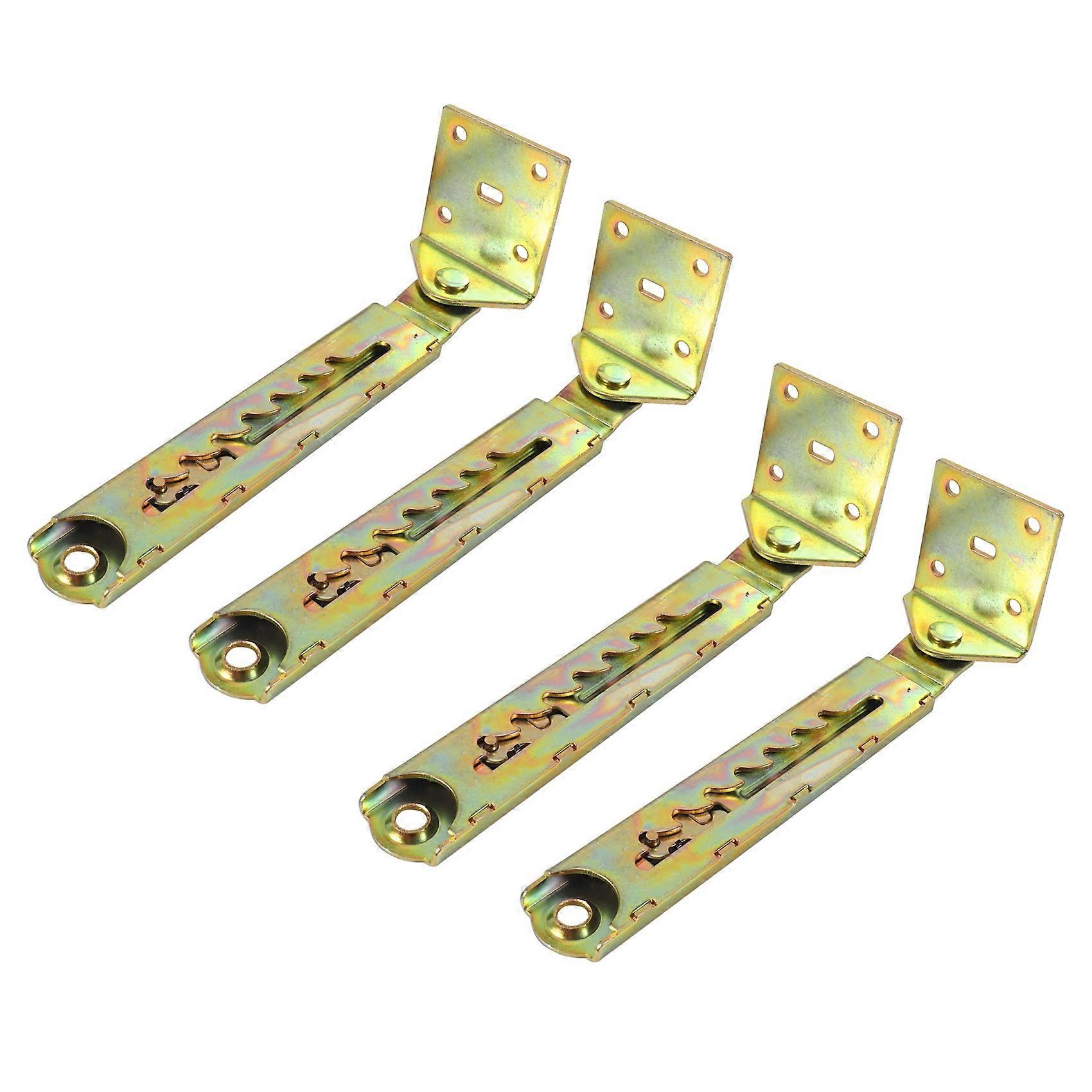 2 Pair Angle Lifting Rod Desk 7 Gear Adjusting Hinge Angle Hinge with Bracket