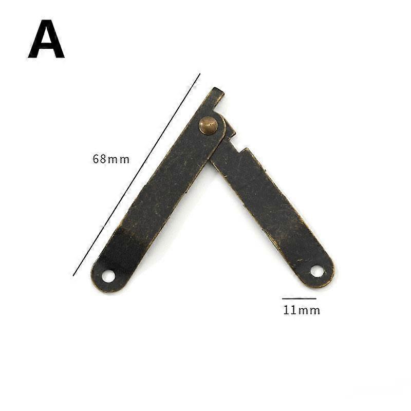 2pcs Lid Folding Support Hinges Alloy Stay Hinge Bracket for Box Furniture Hardware Cabinet Door