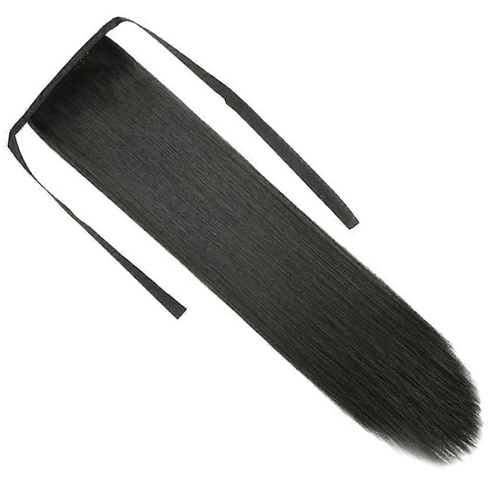 Straight Ponytail Extension for Black Women with High Temperature for Cosplay Use and Easy to Style