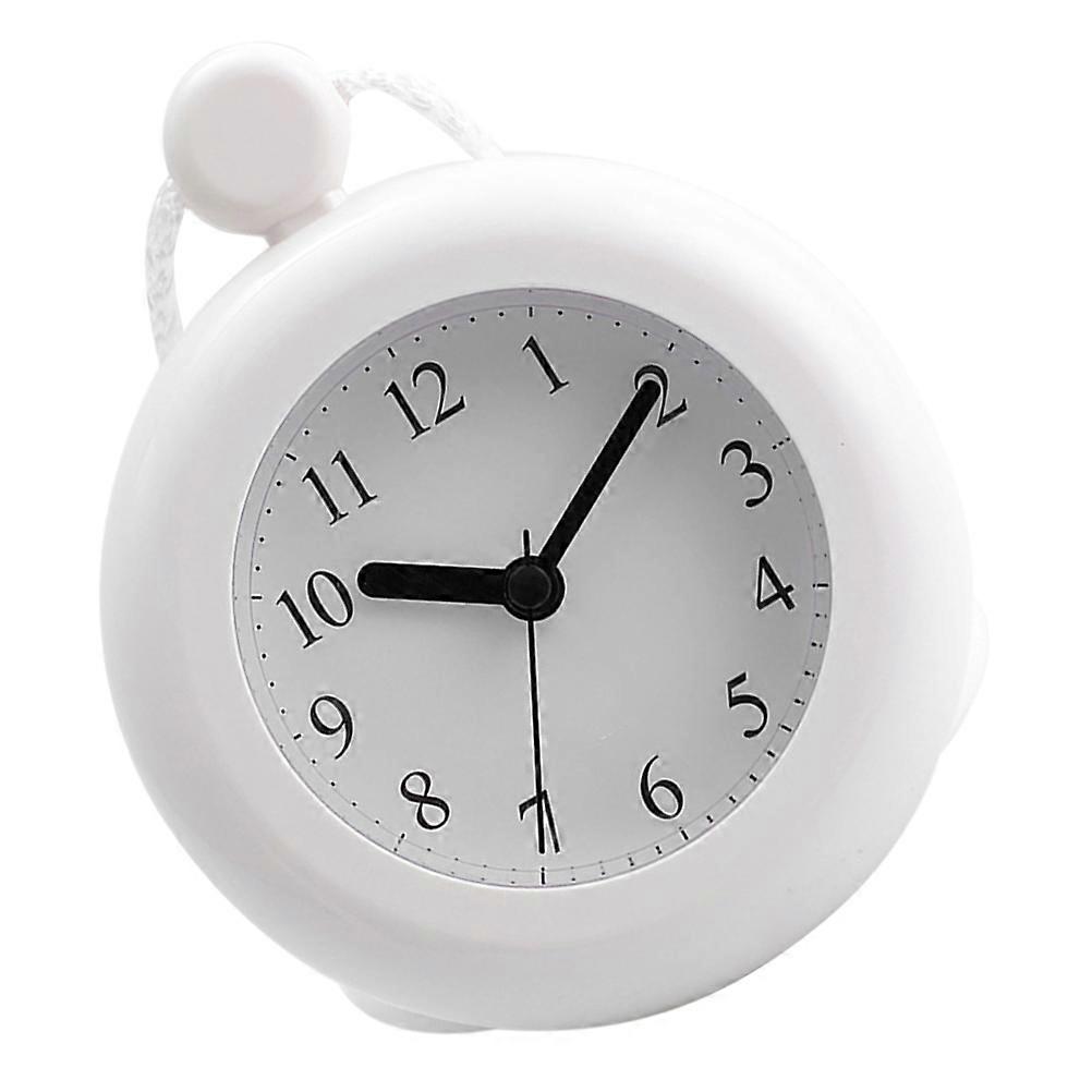 Multifunctional Wall-Mounted Clock Bathroom Clock Waterproof Rectangular Shape 5.7×4.7×1.6in Time Display 1Pcs