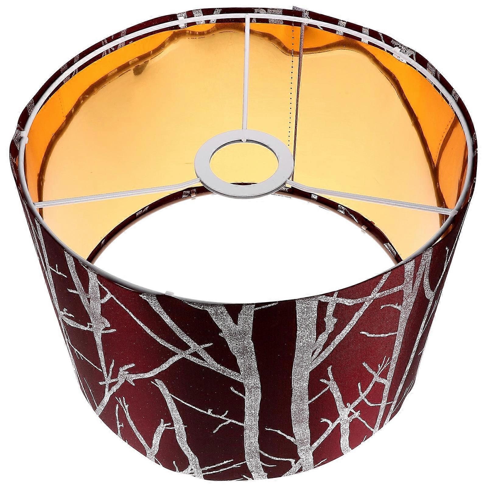 Iron Lampshade Small Table Lamp Shade For Bedroom Red Linen Light Diffusion 1Pcs