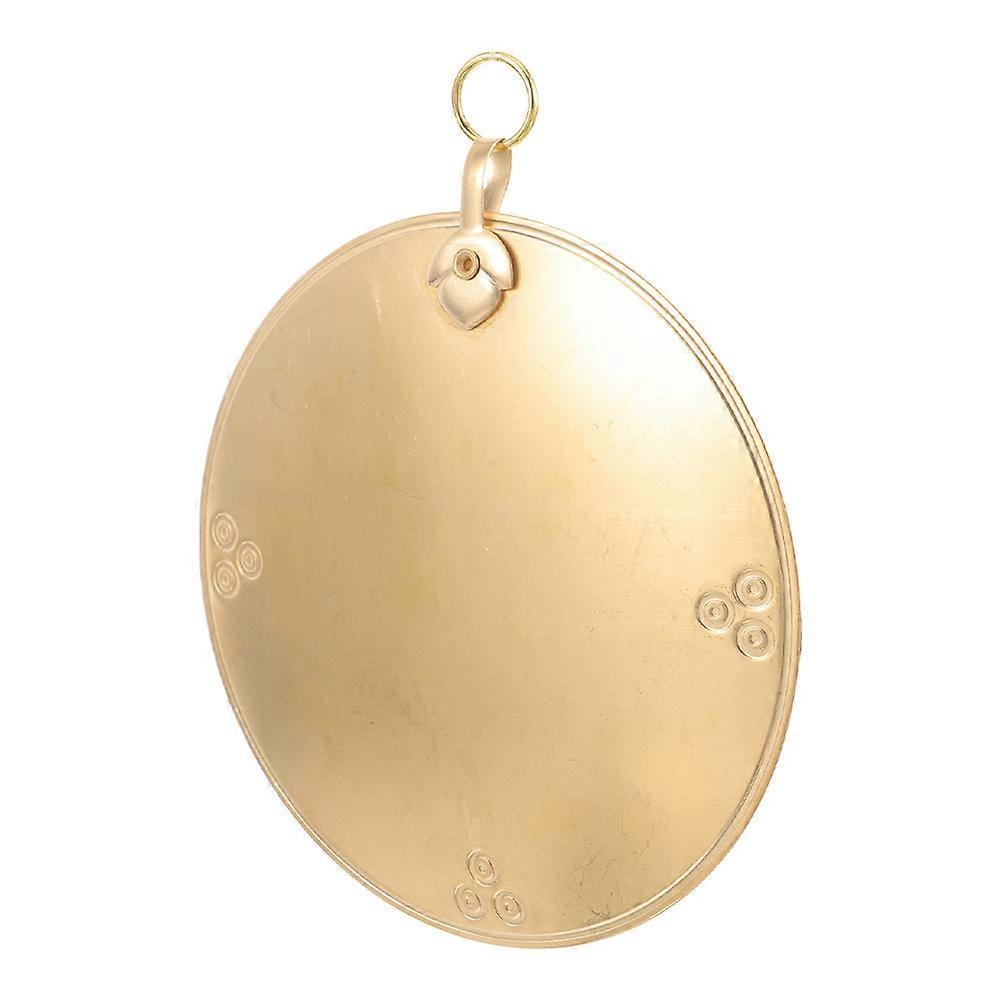 Copper Mirror Vintage Convex Brass Mirror for Decor with Bagua Design