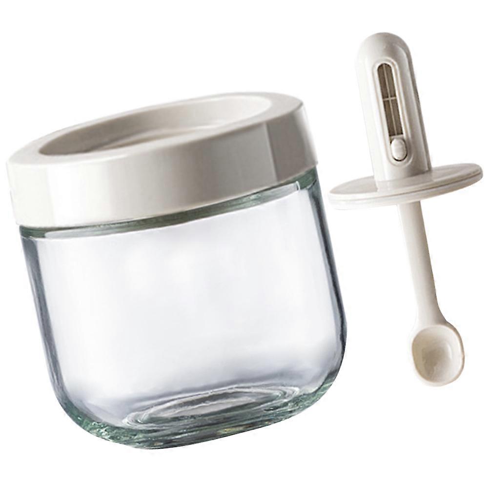 Sealed Seasoning Jar Glass Spice Container Prevent Leakage For Dining And Picnic Table 1Set