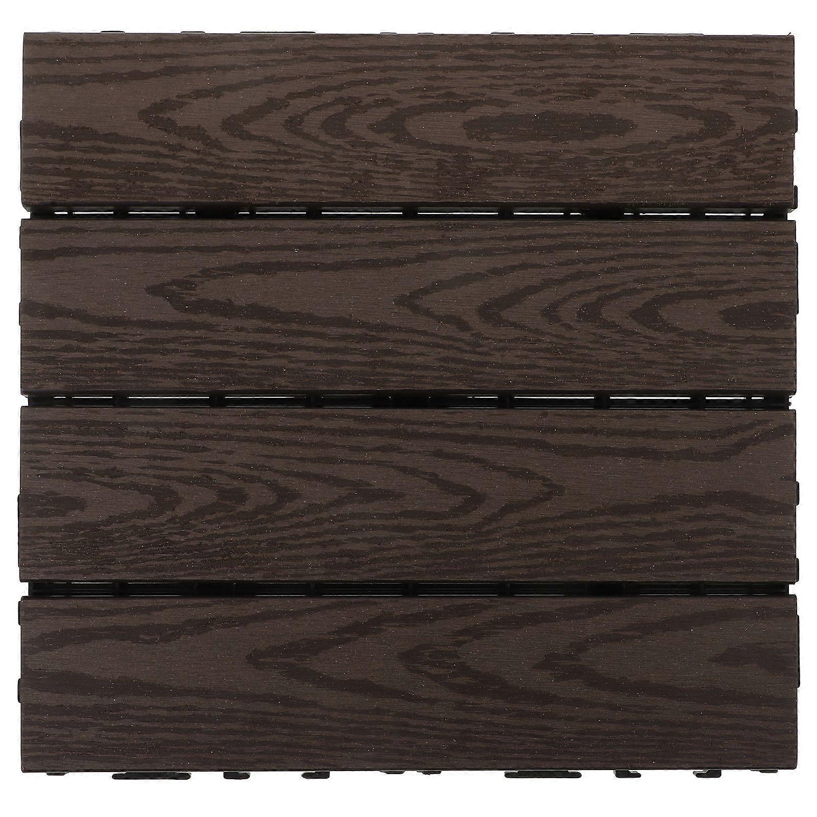 Balcony Backyard Interlocking Deck Tile Plastic Deck Floor Yard Decor Floor Tile