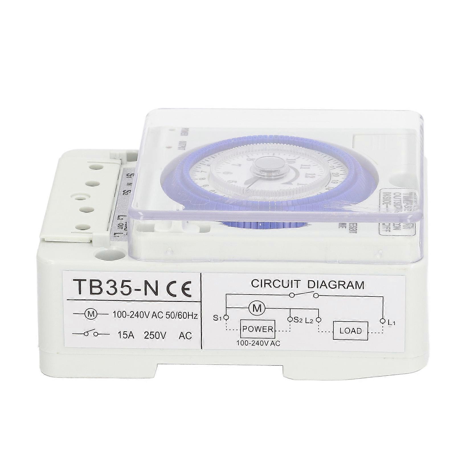 Time Switch Mechanical Timer 24 Hours Controller Accessory for Light Oven 100‑240V AC 