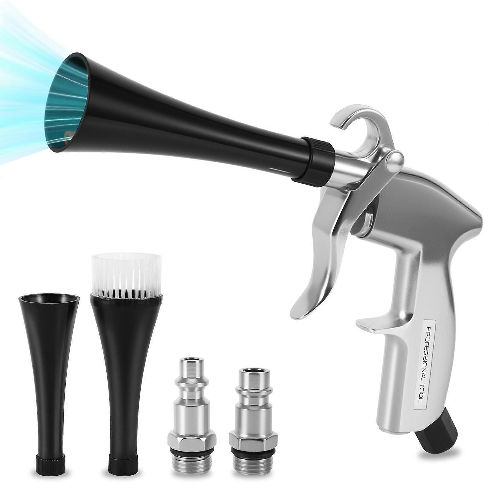 Double Head Replaceable Pneumatic Tornado Cleaning Gun