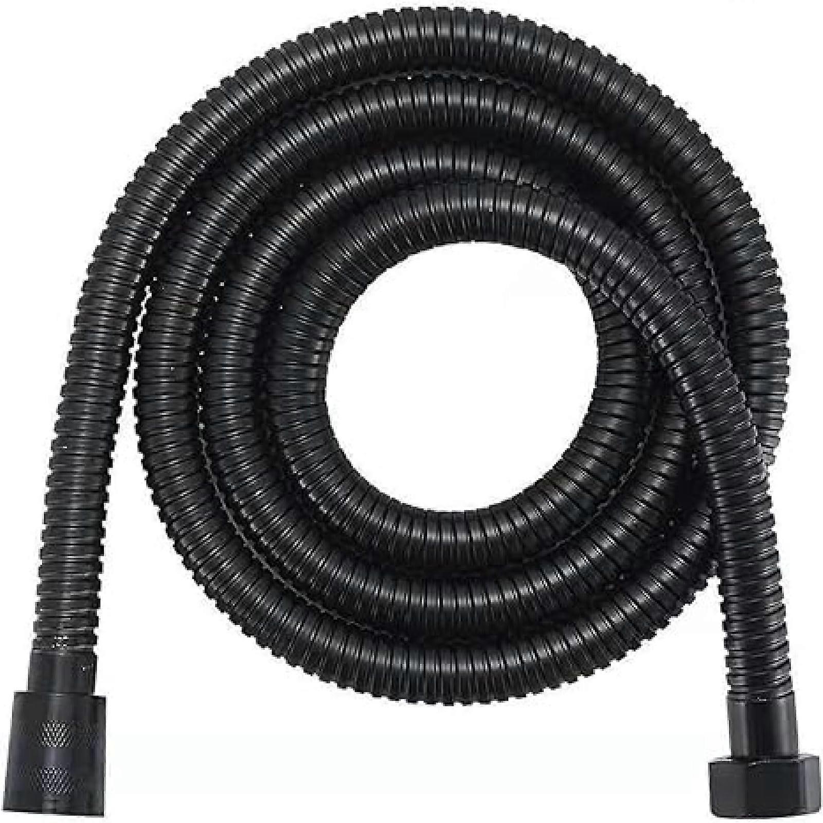 Ersatz-Duschschlauch 1,5m Schwarz Auslaufsicher Knickfest für Standard-Duschsysteme Flexibler Duschschlauch 1.5M