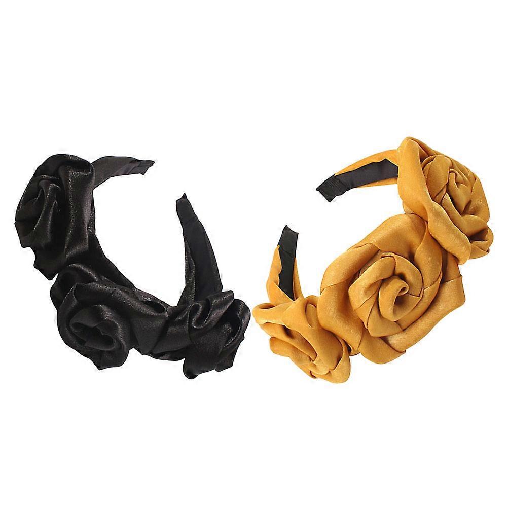 Floral Headbands For Cosplay And Masquerade Assorted Color Styling Stability 2Pcs Charming Look