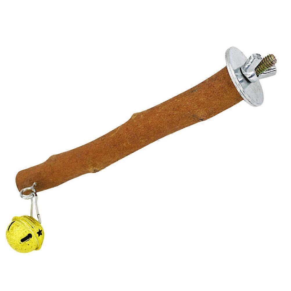 Brown Synthetic Bird Perch for Pet Use Cozy and Stable Stand Ideal for Parrots Budgies and Finches 24 Inch