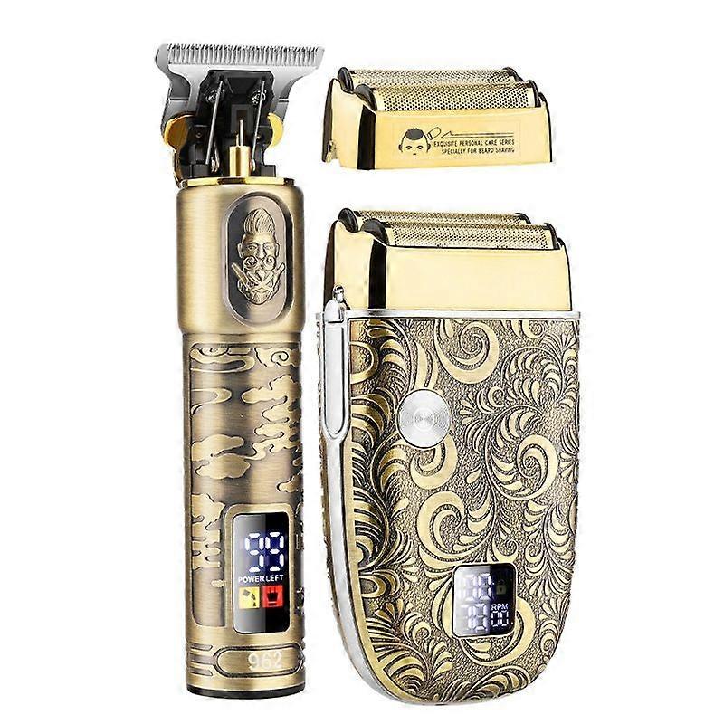 2 In 1 Electric Hair Clipper Waterproof Set