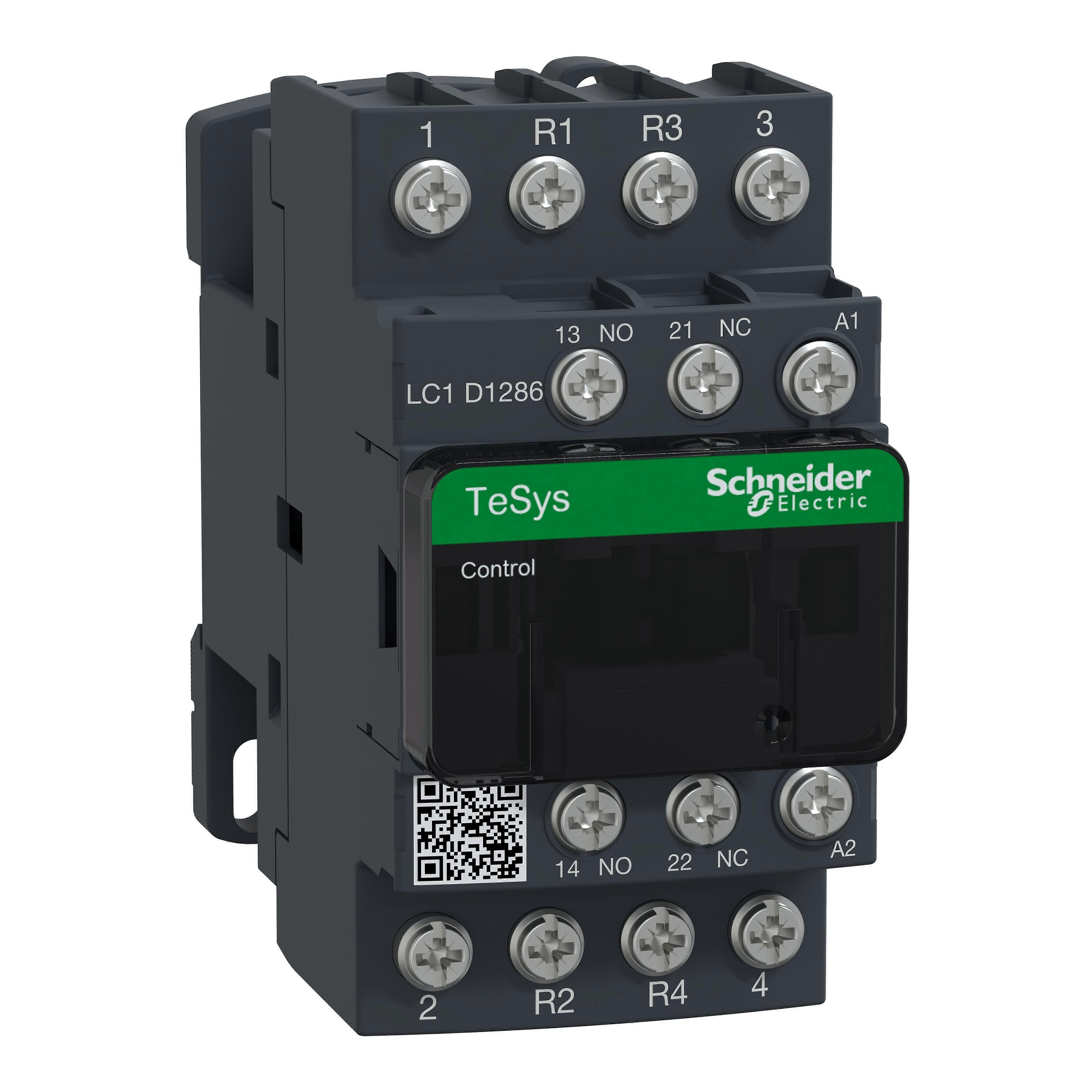 Schneider Contactor 4-pole 25a 230v Ac Lc1d1286p7