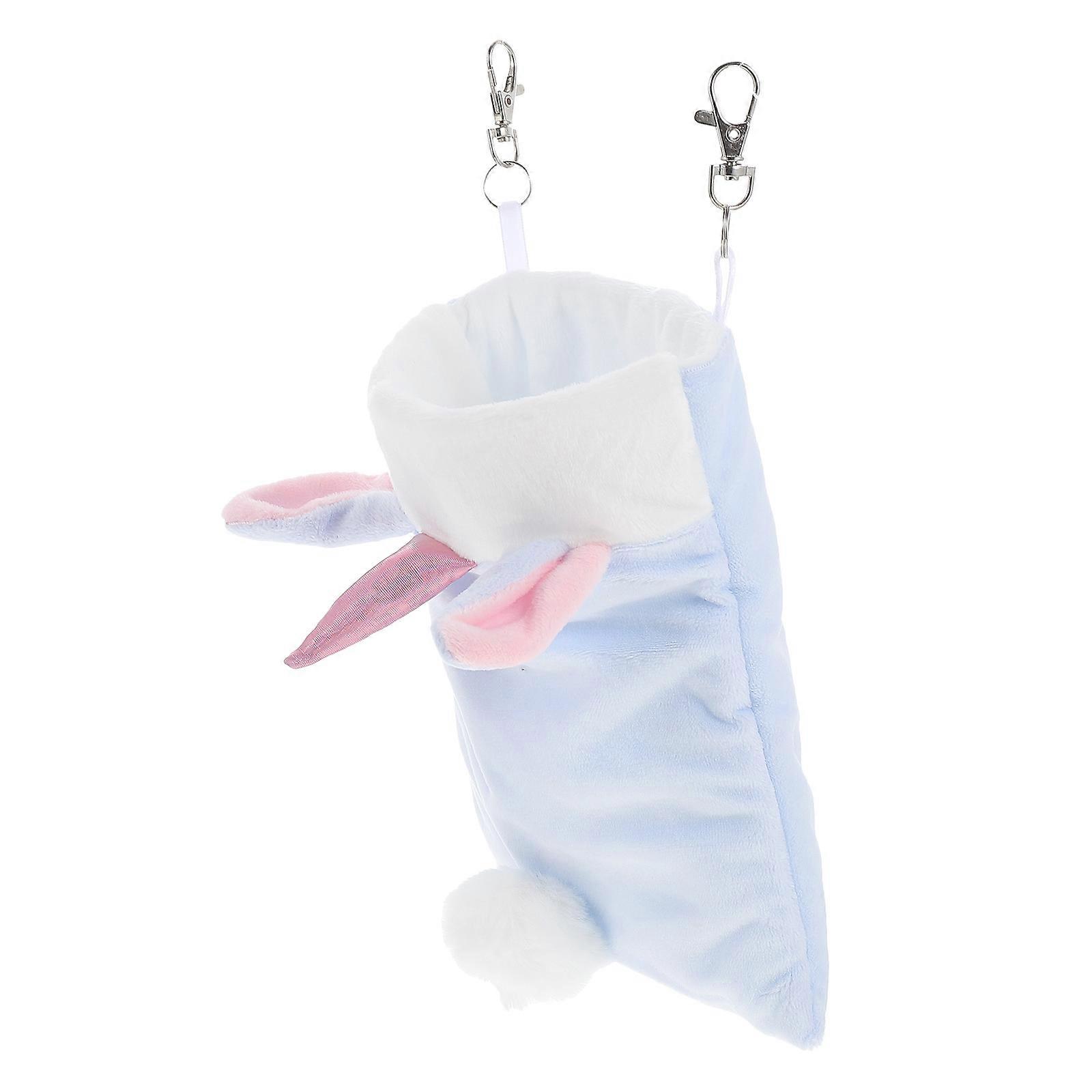 Cozy Small Animal Sleep Bag in Blue for Pets Indoor Use 16X19cm Warmth 1Set