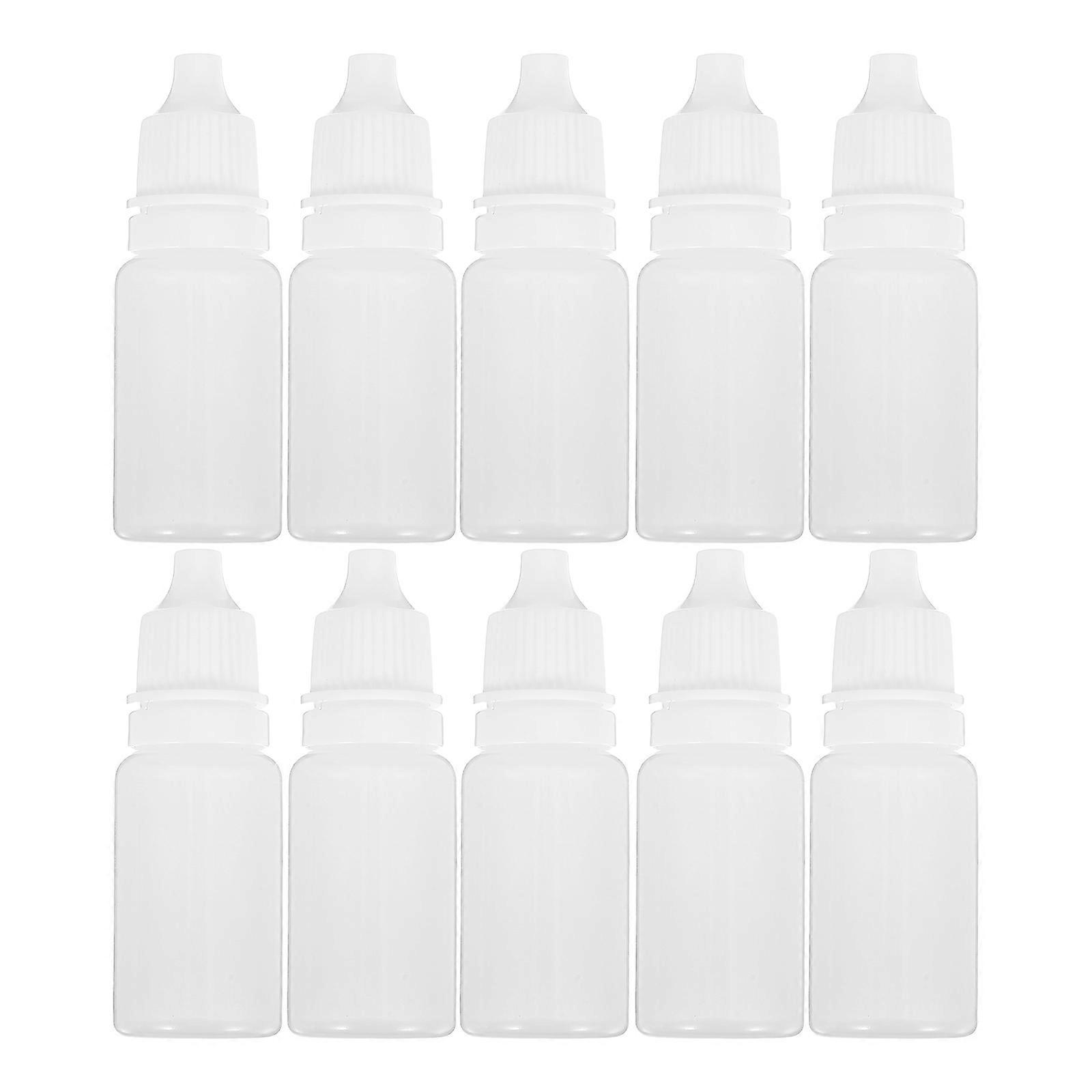 10Pcs Liquid Dispensing Plastic Eye Dropper Bottle Designed For Home Use 10Ml Compact Squeezable Containers